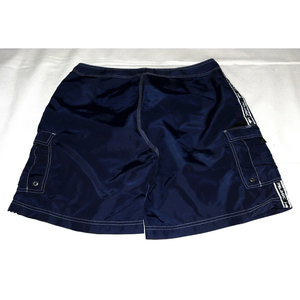 Pelagic Hook Up Men's Fishing Performance Outdoor Nylon Board Shorts Size 38